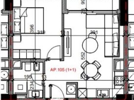Shitje | Apartament 1 + 1 | Rruga Bardhyl | 152880 €