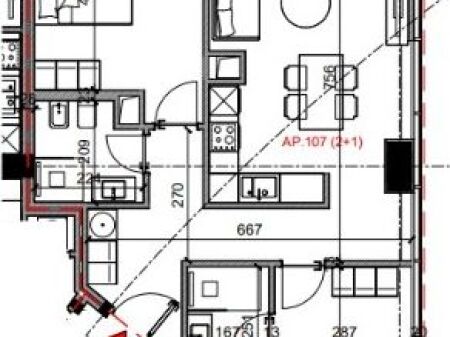 Shitje | Apartament 2 + 1 | Rruga Bardhyl | 245280 €