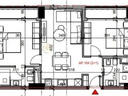 Shitje | Apartament 2 + 1 | Rruga Bardhyl | 234960 €