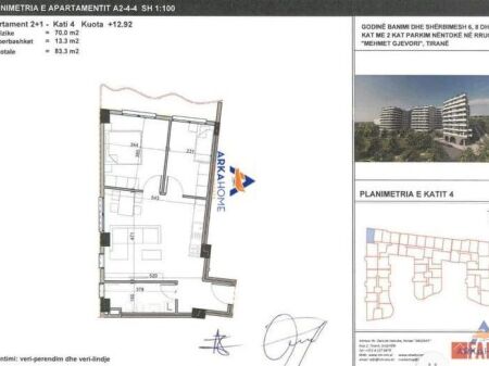 SHITET APARTAMENT 2+1 "NË BULEVARDIN E RI" 98000 EURO (I DISKUTUESHEM)