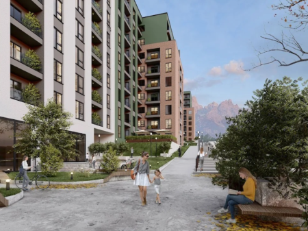 Apartament 1+1 në Shitje – Tirana View Residence, Paskuqan