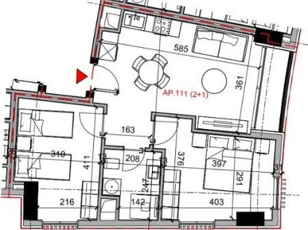 Vendita | Apartament 2 + 1 | Rruga Bardhyl | 195360 €