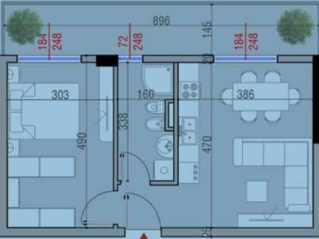 🏡Apartment 1+1 for Sale at Tirana Cielo Residence, Near TEG❗