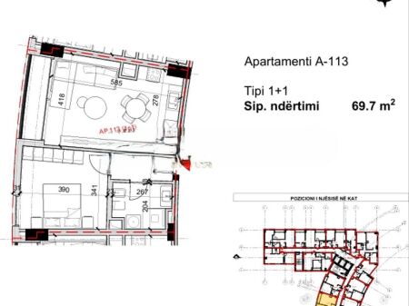 BARDHYL STREET – SELLING APARTMENT 1+1. 163,800 €