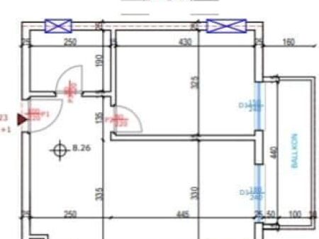 Apartment For Sale 1+1 In Qerret (ID BDR33) Kavaje