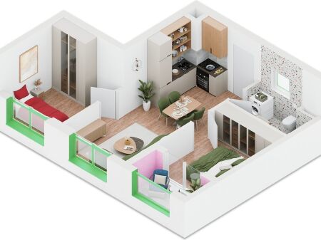 Apartment 2+1 for sale Nokia residence, Ali Demi!
