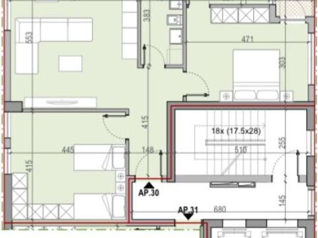IN VENDITA APPARTAMENTO 2+1 EX CAMPO DI AVIAZIONE 219.000 EURO FH-70043