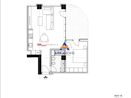 FOR SALE APARTMENT 1+1+BALCONY "RIVER PARK REZIDENC ASTIR" 92400 EURO
