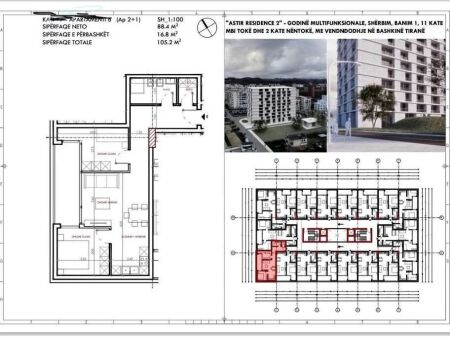 SHITET APARTAMENT 2+1+ depo/garderope - Astir, Tirane
