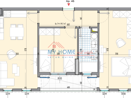 Apartament 2+1 ne shitje Kompleksi Univers City Tirane