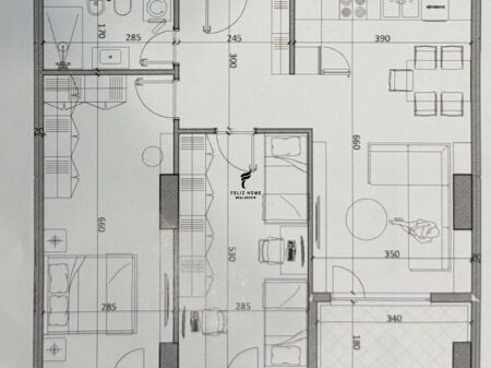 SHITET APARTAMENT 2+1 KAMEZ 8.300.000 LEKE FH-70437