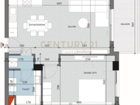 Shesim apartament 1+1 te Diellon 2!