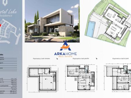 SHITET VILE LUKSOZE 507M2 "CRYSTAL LAKE RESIDENCE, LIQENI I FARKËS" 1.540.723 EURO