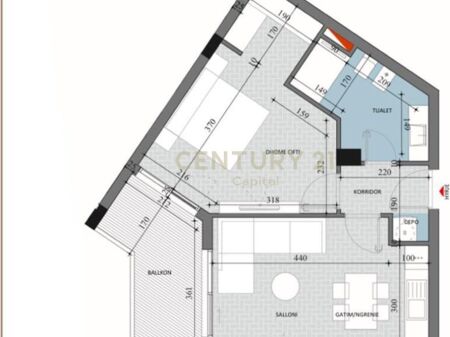Shesim apartament 1+1 tek Diellon 2.