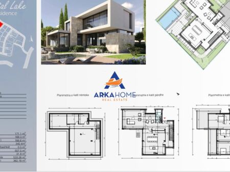 SHITET VILE LUKSOZE 507M2 "CRYSTAL LAKE RESIDENCE, LIQENI I FARKËS" 1.502.428 EURO