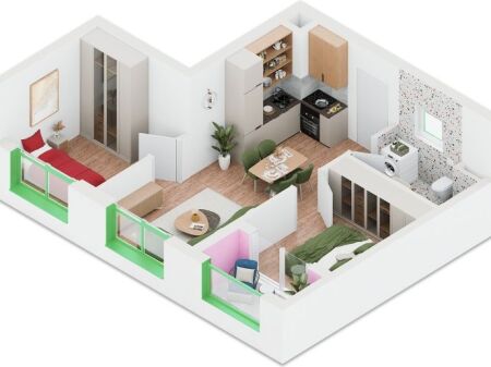 Shes apartament 2+1 tek Rezidenca Nokia,Ali Demi.Cmimi me i mire ne zone,mundesi financimi deri ne 80% te vleres