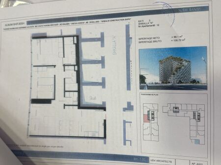 SHITET APARTAMENT 2+1+2 TUALETE, LION PARK 2, TIRANE