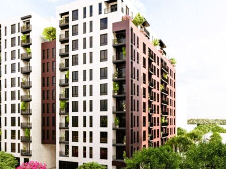 SHITET APARTAMENT 1+1 ME VERANDE NE REZIDENCEN AURA-LAPRAKE!