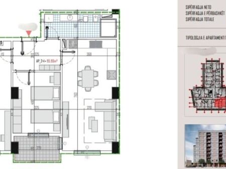 SHITEN APARTAMENTE 1+1 DHE 2+1 NË ZONEN E KAMZES