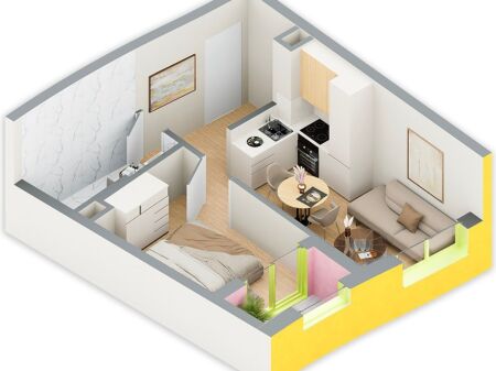 Shitet apartament 1+1 te rezidenca Ballada, Farke!