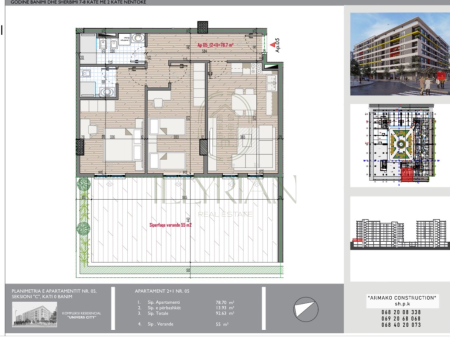 Appartamento 2+1 in Univers City con Ampia Veranda + Posto Auto Incluso