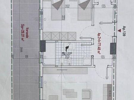 VENDESI APPARTAMENTO 2+1 KAMEZ 81.000 EURO FH-71870