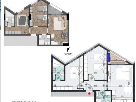 SHITET APARTAMENT 2+1 LAPRAKE 170.000 EURO FH-72380
