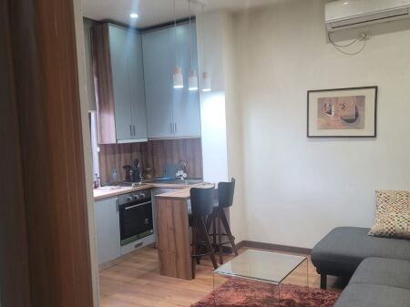 Jepet me qera Apartamenti 1+1 , Qender mbas 9-katesheve tek Tirana Parking 600 euro