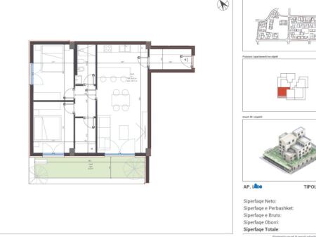 🏡 Shitet Apartament 2+1 me verandë tek Village