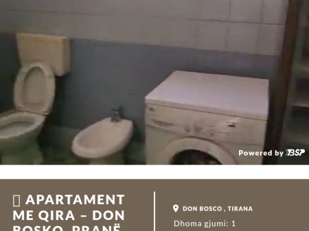 🏡 APARTAMENT ME QIRA – DON BOSKO, PRANË FIORI DI BOSCO