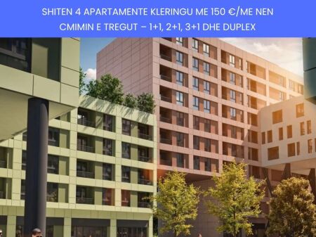 Occasione! APPARTAMENTI IN VENDITA NEL COMPLESSO SPLENDOR 1500 €/M2 - PORCELLANA, TIRANA