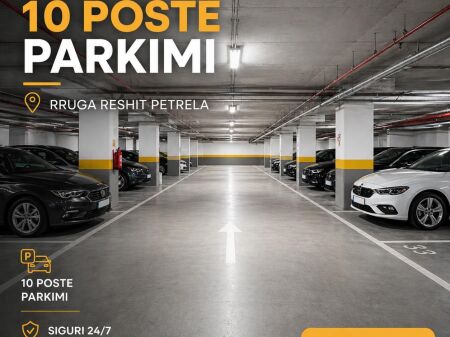 10 Parking Spots for Sale – Investment Opportunity 📍 Area: Reshit Petrela Street, Tirana