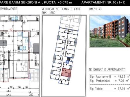 In vendita Ap 1+1📌Paskuqan, LakeSide Residence, vicino al Lago di Paskuqan - Prezzo 1000 Euro/m2