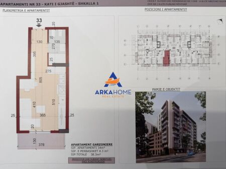 MONOLOCALE IN VENDITA 38M2 "FRESK" 81000 EURO