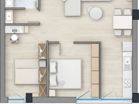SHITET APARTAMENT 2+1 / Ali Dem, Rr. Idriz Dollaku