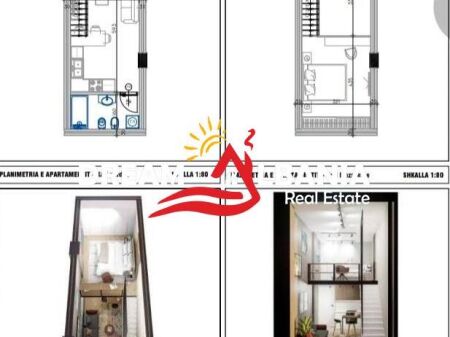 Shiten apartamente 1+1 duplex ne Golem prane Epidamn White Sensation (ID 41111560)