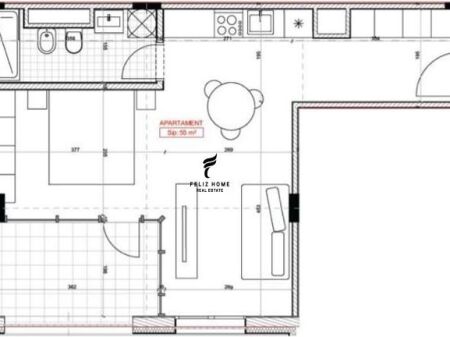 SHITET APARTAMENT 1+1 ASTIR 9.000.000 LEKE FH-73601