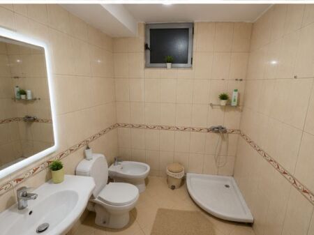 Prane Pallatit me shigjeta , jepet me qera apartament 2+1.