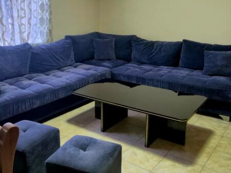 🏢Laprake, near the “Aleks Buda” Gymnasium, a 1+1 furnished apartment is for rent. 45,000 Leke