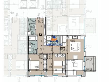 SHITET APARTAMENT 2+1 "ASL 2" 225000 EURO