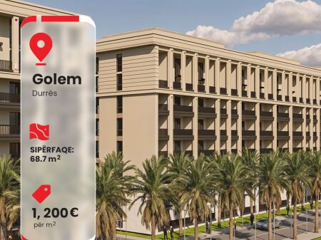 Shitet apartament 1+1 ,Golem , Durres