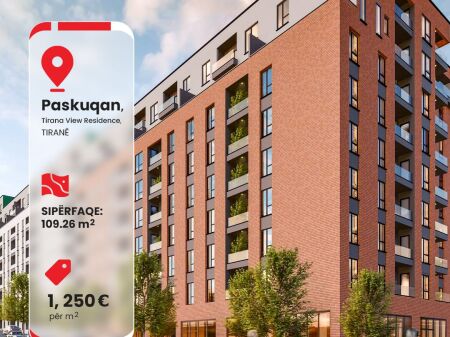 Apartment 2+1 for sale, "Tirana View Residence" Complex