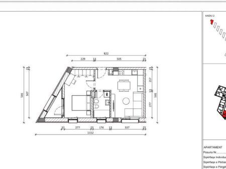 Shitje | Apartament 1 + 1 | Mangalem 21 | 108000 €