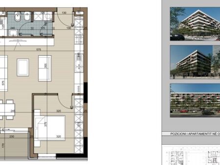 Apartament 1+1 per shitje ne Kamez
