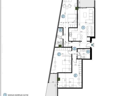 SHITEN 3 APARTAMENTE – MOA Residence, pranë Casa Italia