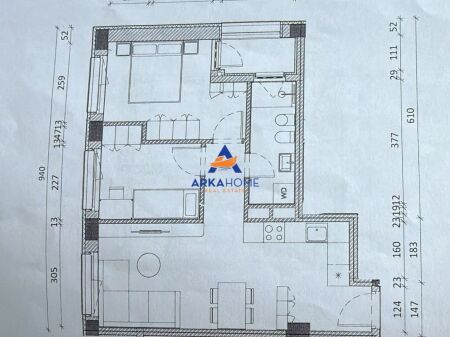 SHITET APARTAMENT 1+1+BALLKON "REZIDENCA KADIU,ALI DEM" 104.000 EURO
