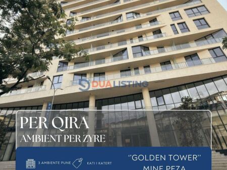 Jepet me Qira Ambient për Zyra | Golden Tower Residence – Mine Peza
