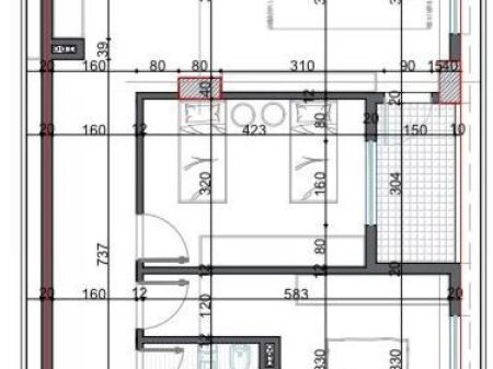 Shitet Apartamenti 2+1 , Paskuqan ( Golden Hand ) ( pallati faze Suvatimi) 1450 euro per m2