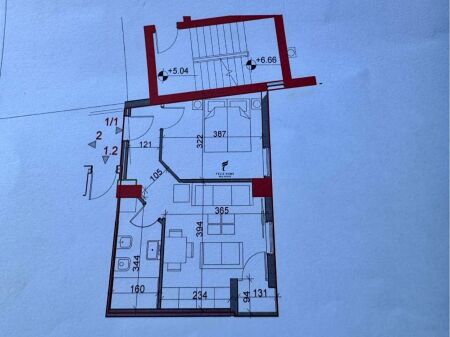 SHITET APARTAMENT 1+1 ALI DEM 7.300.000 LEKE FH-75266