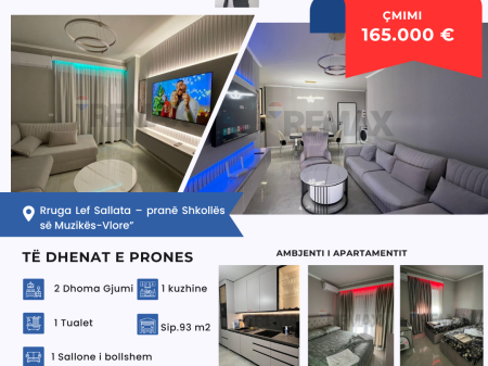 APARTAMENT 2+1 LUKSOZ NE SHITJE
